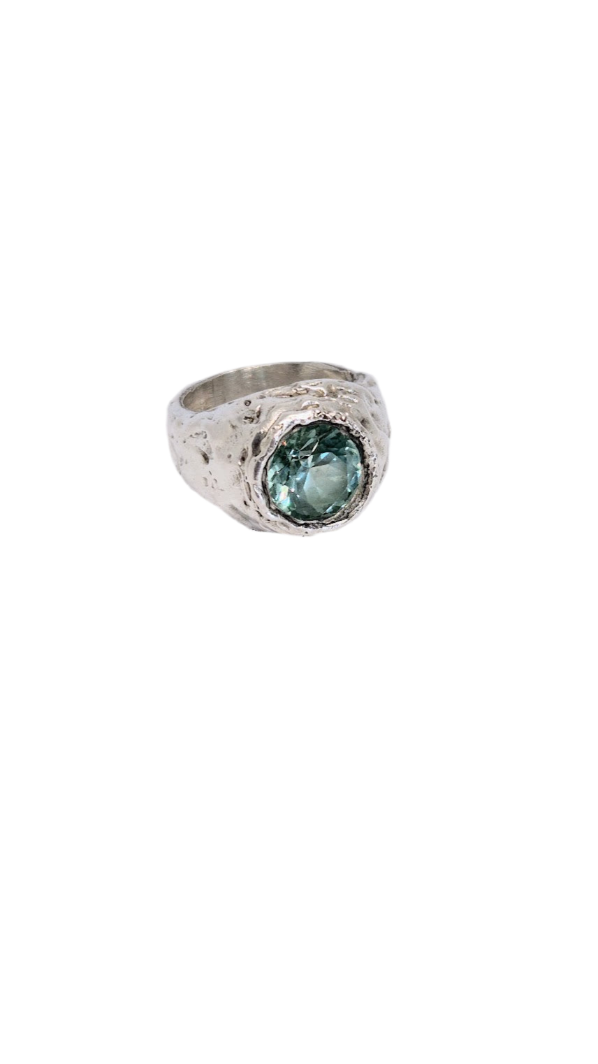 Anillo Aguamarina