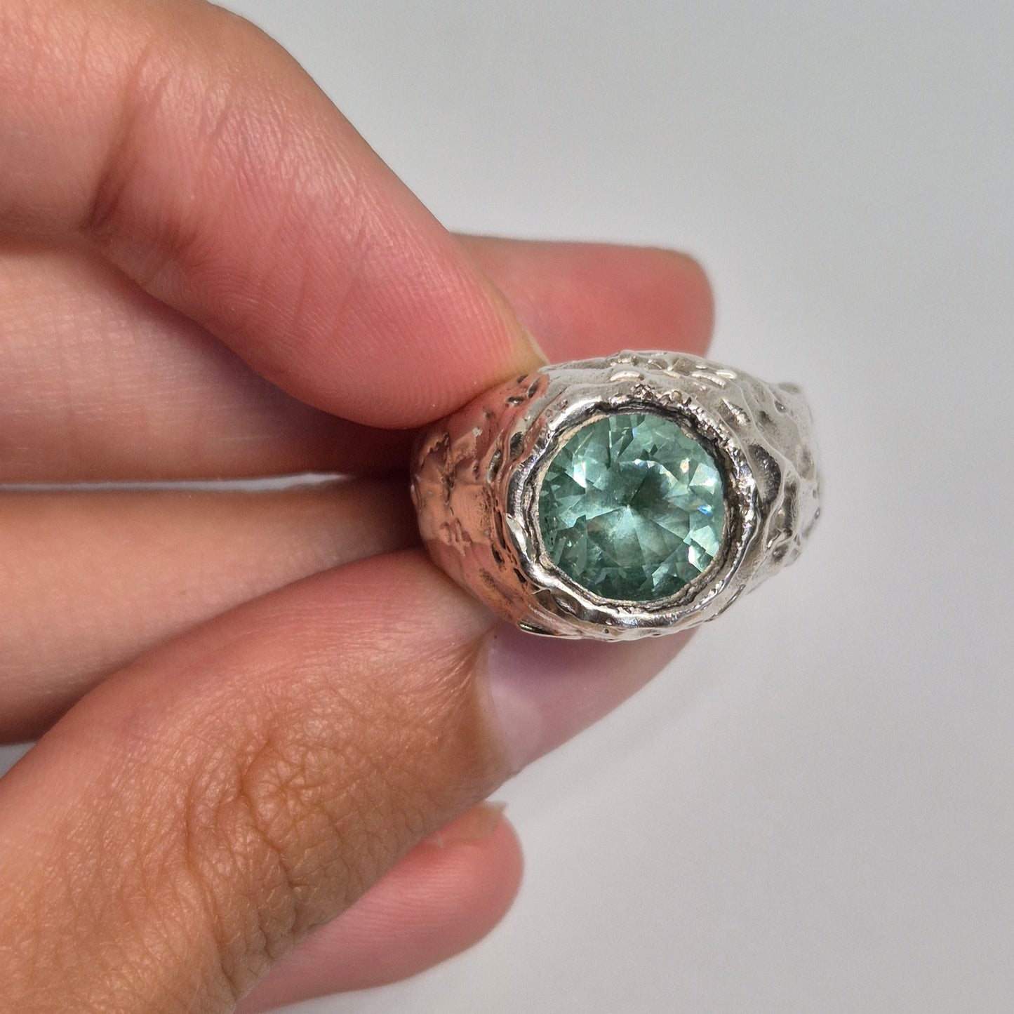 Aquamarine Glow Ring