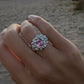 Bubble pink ring