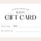 Gift Card Malic