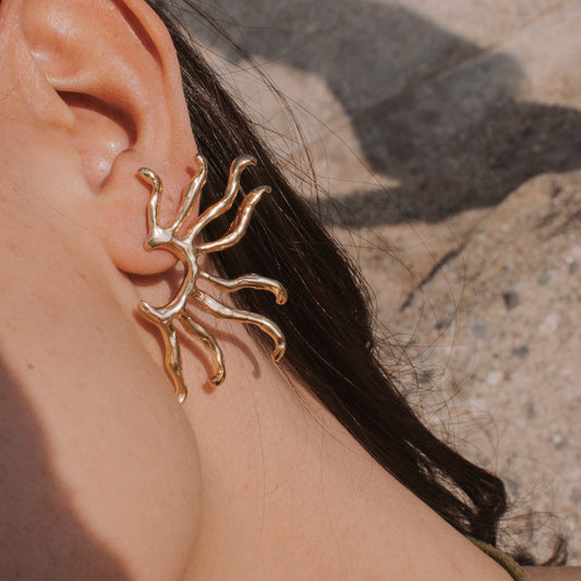 Pendientes Sol Oro