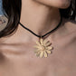 Colgante Flor Margarita Oro